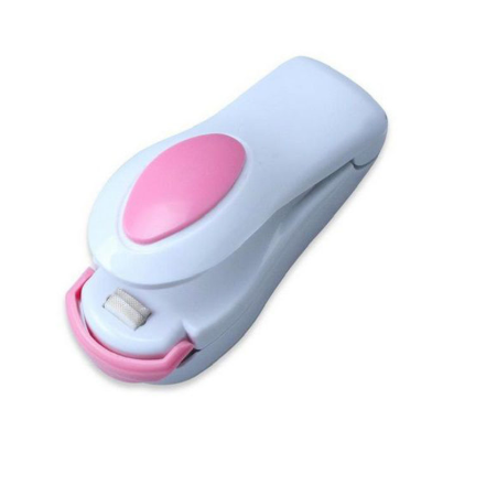 Mini Portable Bag Sealer Plastic Impulse Sealer Pink and White 10 cm - Random Colour