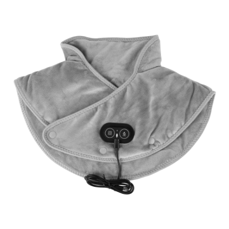 Electric Heating Shoulder Neck Pad Vibration Massager USB Cervical Warmer